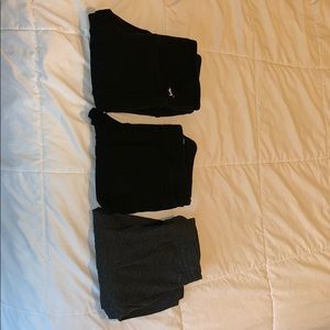 PINK leggings size small x2 & size med x 1